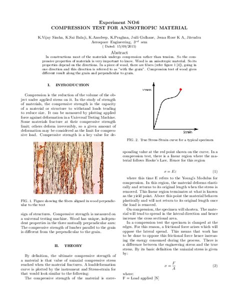 compression test on wood discussion|Compression test verification for a wooden sample.